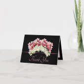  Chic Boeket Orchidee Kroonbloemen Dank u Kaart (Voorkant)