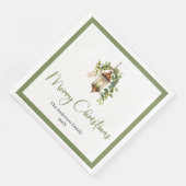 Chic Bohemian Christmas Lantern Rustic Dinner   Servet (Hoek)