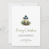 Chic Bohemian Earthy Watercolor Holiday Greeting Feestdagenkaart (Voorkant)