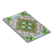 Chic Bohemian  Mode blauwgroen smaragdgroen Notitieboek (Rechterzijde)