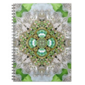 Chic Bohemian Mode blauwgroen smaragdgroen Notitieboek (Voorkant)