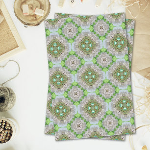 Chic Bohemian Mode blauwgroen smaragdgroen Tissuepapier