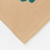 Chic boho abstract zee schildpadden monogram fleece deken (Hoek)