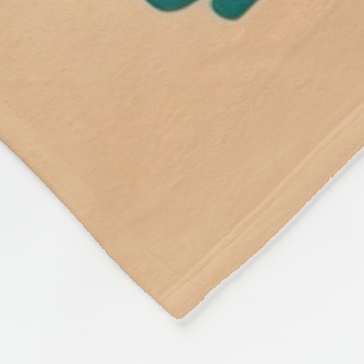 Chic boho abstract zee schildpadden monogram fleece deken (Hoek)