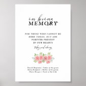 Chic Boho Anjer In Liefdevolle Herinnering Trouwte Poster (Voorkant)