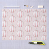 Chic Boho Blush Roze Gestreepte Ornamenten Tissuepapier (Craft)