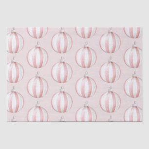 Chic Boho Blush Roze Gestreepte Ornamenten Tissuepapier