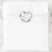 Chic Boho Botanical Vrijgezellenfeest Vierkante Sticker (Tas)