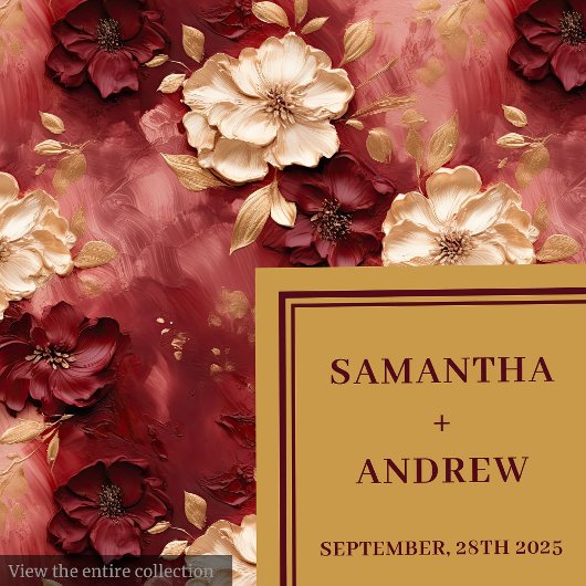 Chic Boho Bourgogne Blush Gold bruiloft servetten