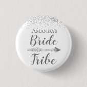 Chic Boho Bride Tribe Ronde Button 3,2 Cm (Voorkant)