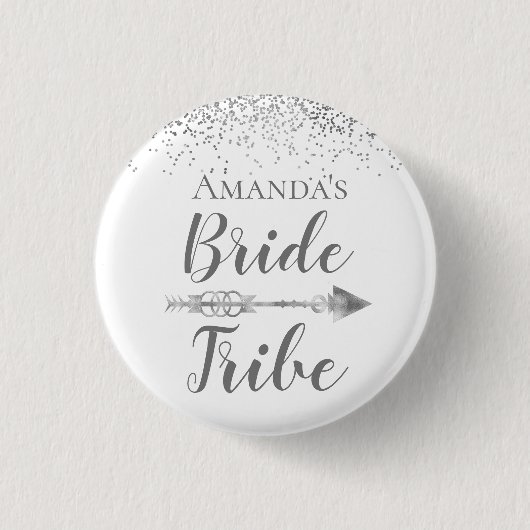 Chic Boho Bride Tribe Ronde Button 3,2 Cm (Voorkant)