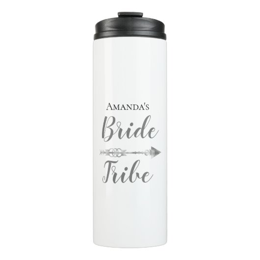 Chic Boho Bruid Tribe Persoonlijk     Thermosbeker (Voorkant)