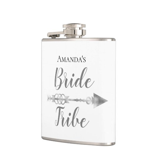 Chic Boho Bruidsstam Gepersonaliseerd Heupfles (Links)