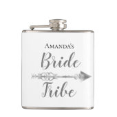 Chic Boho Bruidsstam Persoonlijk Heupfles (Voorkant)