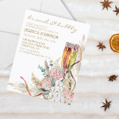 Chic Boho Champagne Brunch Bubble Birthday Party