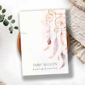 Chic Boho Dreamcatcher Waterverf Ketting Display Visitekaartje