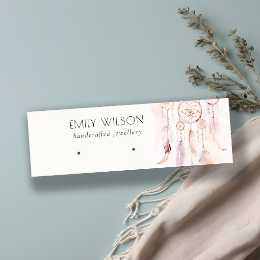 Chic Boho Dreamcatcher Waterverf Oorbel Display Mini Visitekaartje