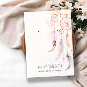 Chic Boho Dreamcatcher Waterverf Oorbel Display Visitekaartje