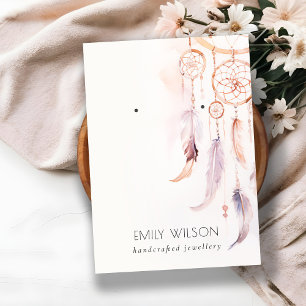 Chic Boho Dreamcatcher Waterverf Oorbel Display Visitekaartje