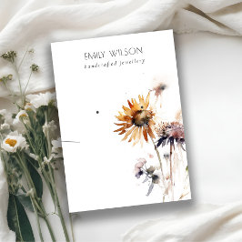 Chic Boho Dry Wildflower Ketting Oorbel Display Visitekaartje