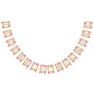 Chic Boho Floral Toekomst Mevrouw Vrijgezellenfees Vlaggetjes