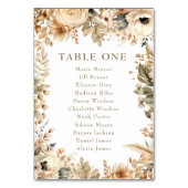 Chic Boho Flowers | Herfst Bloemen Bruiloft Kaart (Achterkant)