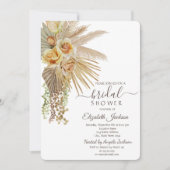 Chic Boho Flowers Vrijgezellenfeest Kaart (Voorkant)