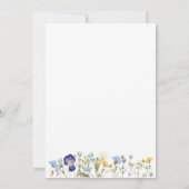 Chic boho Foto wilde bloemen bruiloft Save The Dat Date (Achterkant)