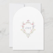 Chic Boho Garden Wildflowers Spring Summer Wedding Kaart (Achterkant)