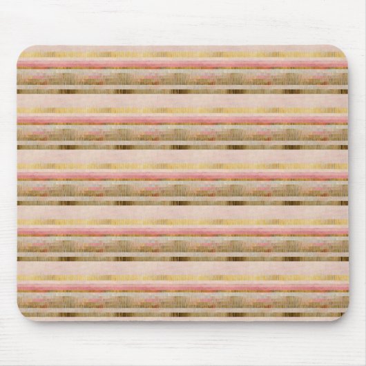 Chic Boho Girly Stripes Muismat (Voorkant)