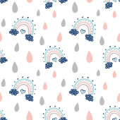 Chic Boho Handdoeken Navy Roze Regenboog Cadeau Id