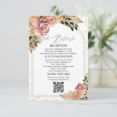 Chic Boho Huwelijksdetails Bijlage Kaarten (Staand voorkant)