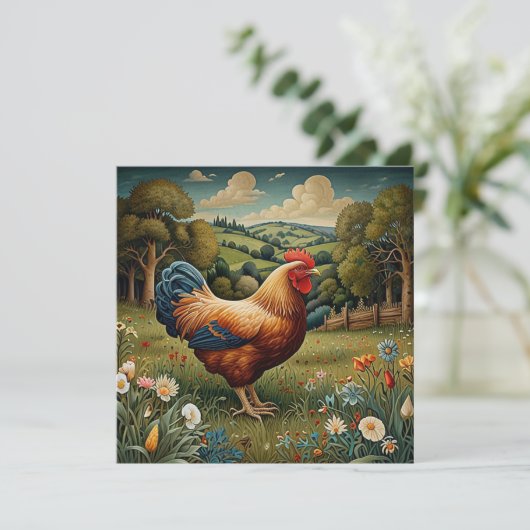 chic boho kippenweidelandschap (Staand voorkant)