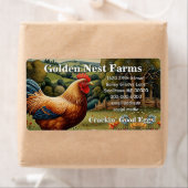 chic boho kippenweidelandschap etiket (Insitu)