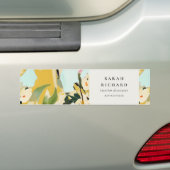 Chic Boho Kleurrijke Gele Oker Geschilderde Bloeme Bumpersticker (Op auto)
