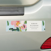 Chic Boho Kleurrijke Roze Blauw Groen Geschilderde Bumpersticker (Op auto)