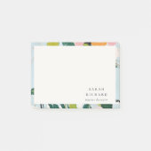 Chic Boho Kleurrijke Roze Blauw Groen Geschilderde Post-it® Notes (Voorkant)