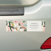 Chic Boho Kleurrijke Roze Blauwgroen Groen Geschil Bumpersticker (Op auto)