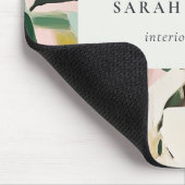 Chic Boho Kleurrijke Roze Blauwgroen Groen Geschil Muismat (Hoek)