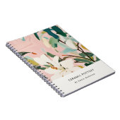 Chic Boho Kleurrijke Roze Blauwgroen Groen Geschil Notitieboek (Rechterzijde)