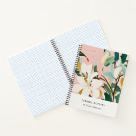 Chic Boho Kleurrijke Roze Blauwgroen Groen Geschil Notitieboek