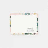 Chic Boho Kleurrijke Roze Blauwgroen Groen Geschil Post-it® Notes (Voorkant)