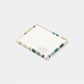 Chic Boho Kleurrijke Roze Blauwgroen Groen Geschil Post-it® Notes (Schuin)