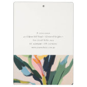 Chic Boho Kleurrijke Vogel van de Paradijs Geschil Klembord (Achterkant)