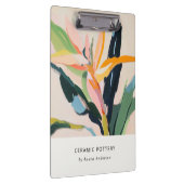Chic Boho Kleurrijke Vogel van de Paradijs Geschil Klembord (Rechts)