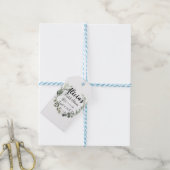 Chic Boho Loof Bruidsdouche Cadeaulabel (Met Touw)