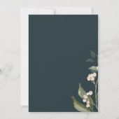 Chic Boho Minimalist Botanical green bewaar de dat Kaart (Achterkant)