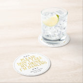 Chic Boho, neem alsjeblieft mijn Drink niet... ik  Ronde Kartonnen Onderzetter (Insitu)