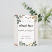 Chic Boho Oefendiner Kaart (Staand voorkant)
