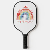 Chic Boho Rainbow Mam Kerstfeestdag Pickleball Paddle (Voorkant)